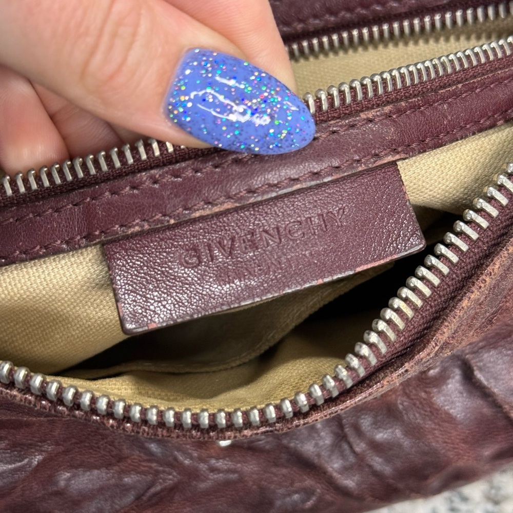 Givenchy Pandora Wine/Red/Burgundy Top Handle Bag - Picture 8 of 11